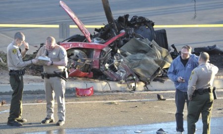 Paul Walker car crash scene  3